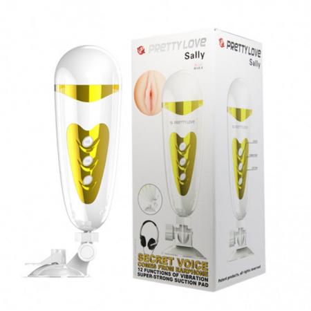 Âm đạo giả hít tường phát âm thanh dùng pin sạc Pretty Love Sally