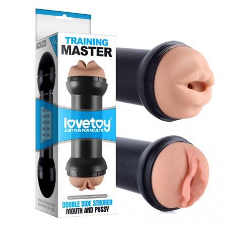 Âm đạo silicon cầm tay ngụy trang 2 đầu Lovetoy không rung