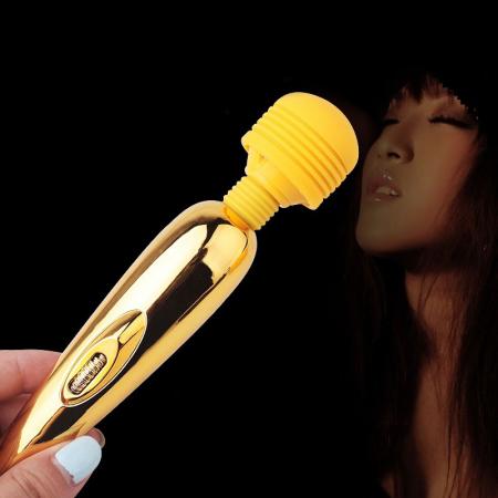 Chày rung massge kích thích điểm G min vàng óng