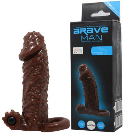 Đôn dên da nâu chấm gai có quay đeo rung Brave Men