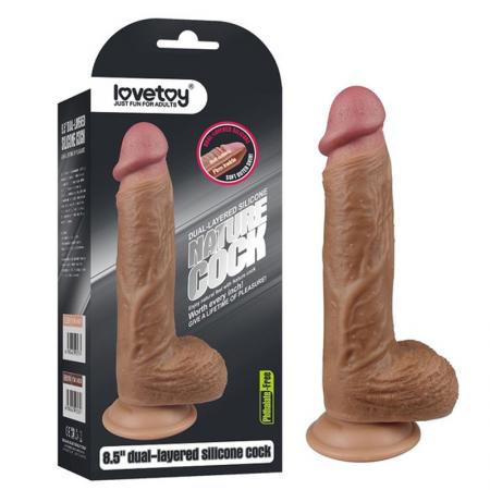 Dương vật giả có chân hít tường Lovetoy Nature Cock dài 8.5 inch