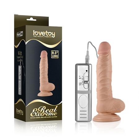 Dương vật giả hít tường mềm mịn siêu rung Lovetoy 8.5 inch