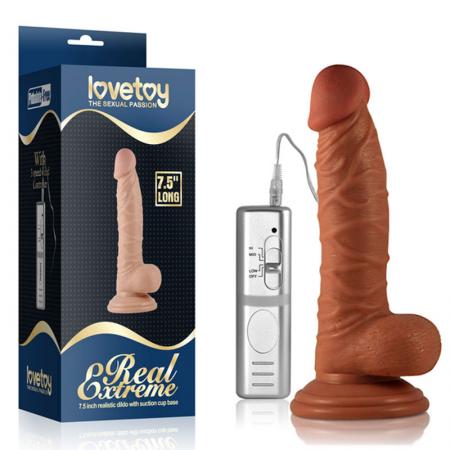 Dương vật giả rung dán tường Lovetoy Real Extreme dài 7.5 inch