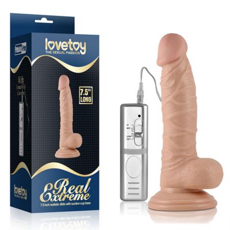 Dương vật giả rung hit tường Lovetoy dài 7.5 siêu mềm