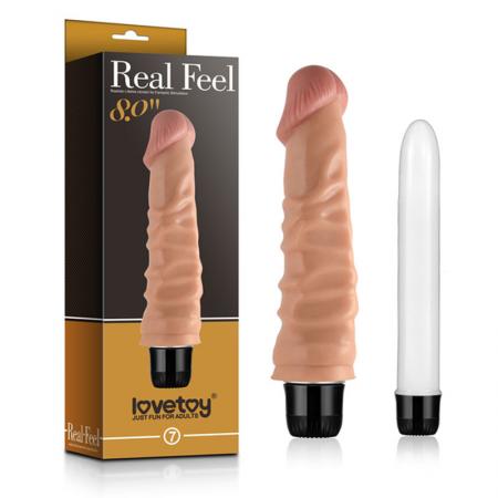 Dương vật giả rung Real Feel 8.0 gân