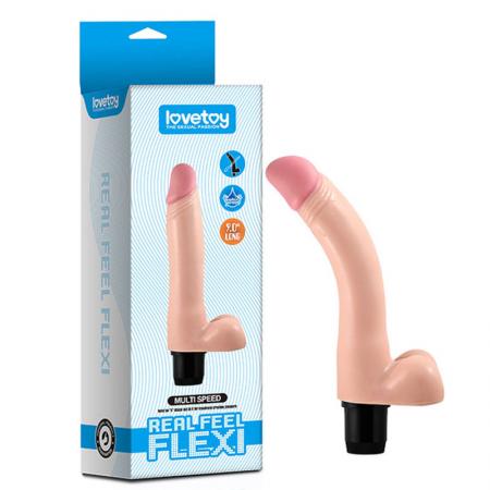 Dương vật giả rung siêu mềm Lovetoy Real Feel Flexi 9.0