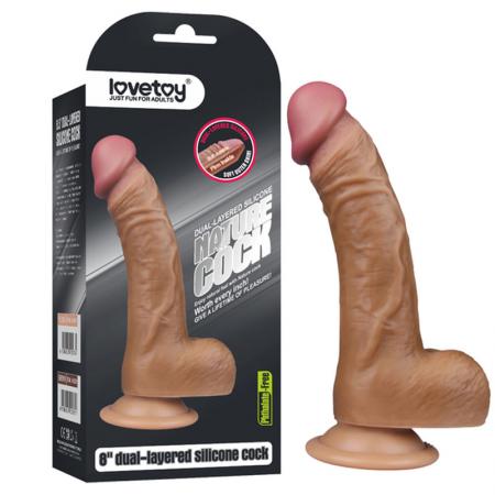 Dương vật giả silicon hit tường Lovetoy Nature Cock dài 8 inch