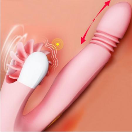 Máy rung kết hợp lưỡi liếm massage điểm G