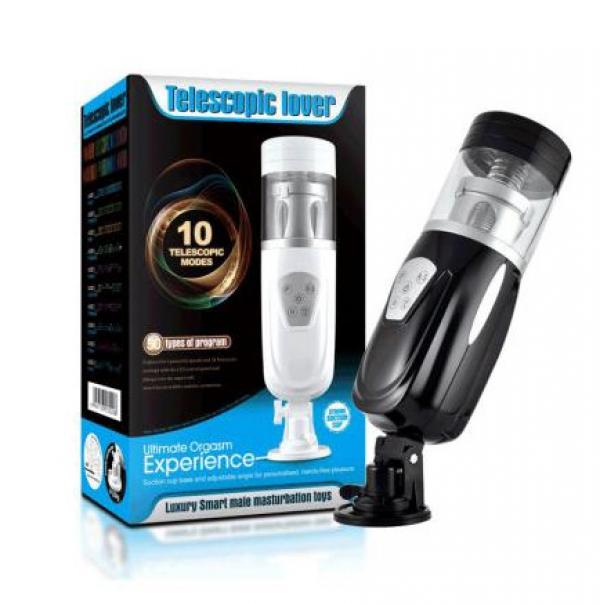 Máy thủ dâm tự động hít tường Flashing Telescopic Lover cao cấp
