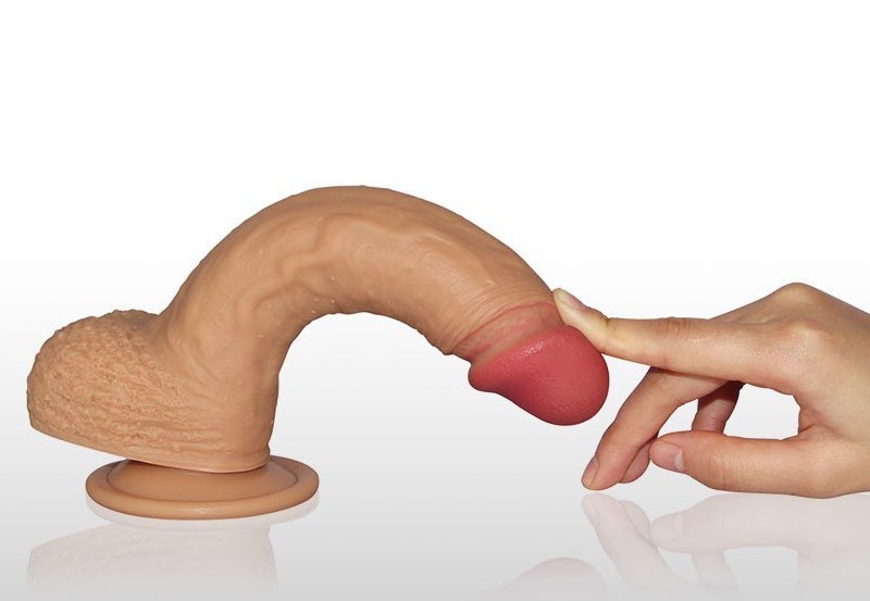Thông tin Dương vật giả có đế hít tường Lovetoy Nature Cock 8.5 inch da nâu cao cấp