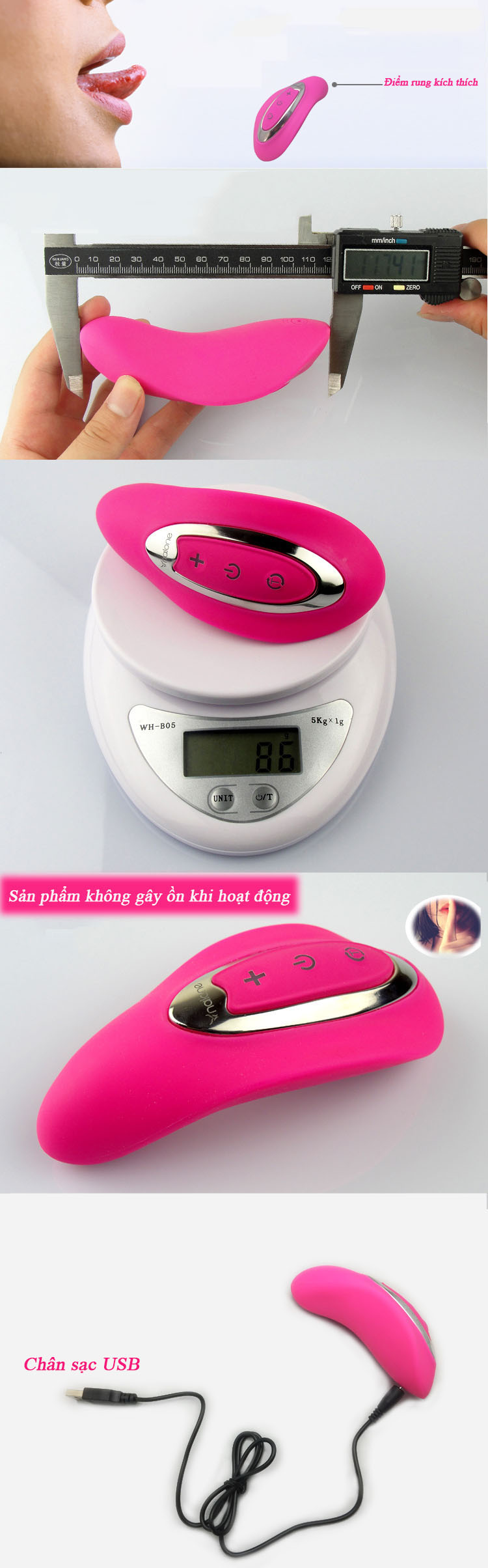 So sánh Máy massage kích thích điểm G Nalone Crescent Bay 7 chế độ rung có tốt không?