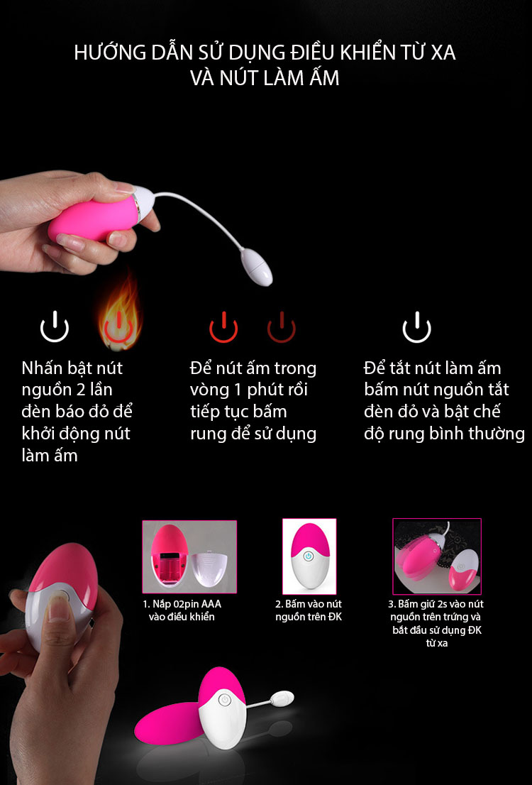Cửa hàng bán Trứng rung không dây điều khiển từ xa Evo nhập khẩu giá tốt