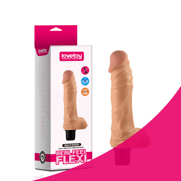 Địa chỉ bán Dương vật giả rung Lovetoy Real Feel Flexi 9.0 có bìu giá tốt