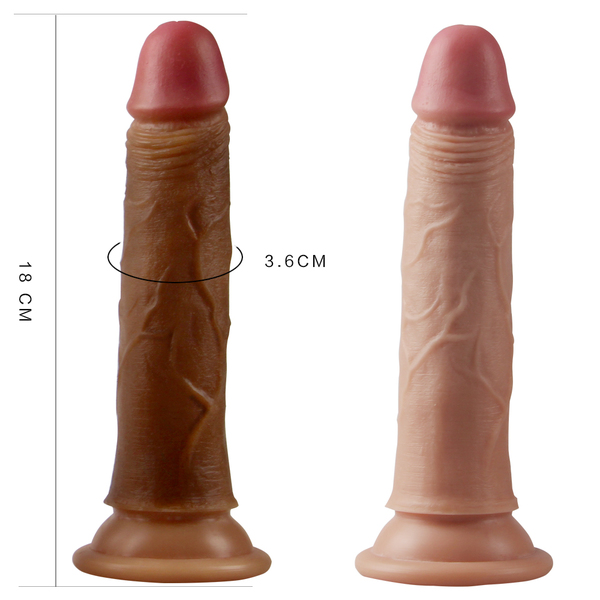 Đại lý Dương vật giả có đế hít tường Lovetoy Nature Cock 7 inch da đen giá rẻ
