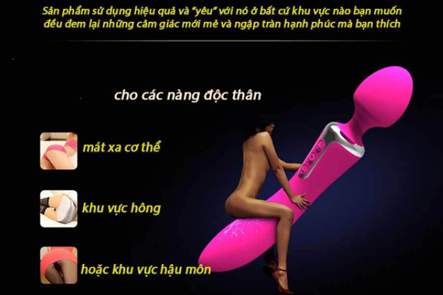 Giá sỉ Chày rung massage 2 đầu tạo nhiệt Leten giá tốt