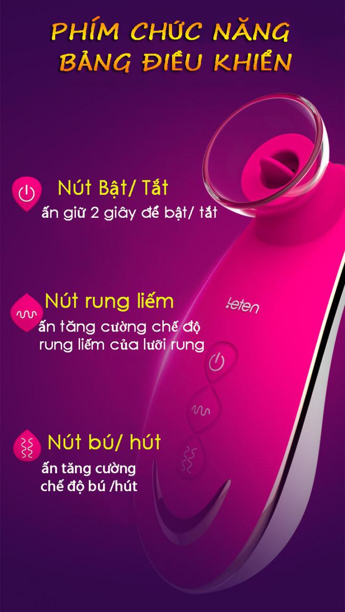  Đại lý Máy kích thích bú liếm nhũ hoa âm đạo Leten cao cấp hàng xách tay