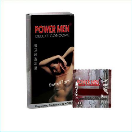 Hộp bao cao su gai Power Men Dotted Type 12 chiếc
